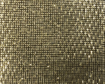 Clear Glass with Gold Mesh luxury kitchen finish.