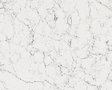White Attica marble luxury kitchen finish.