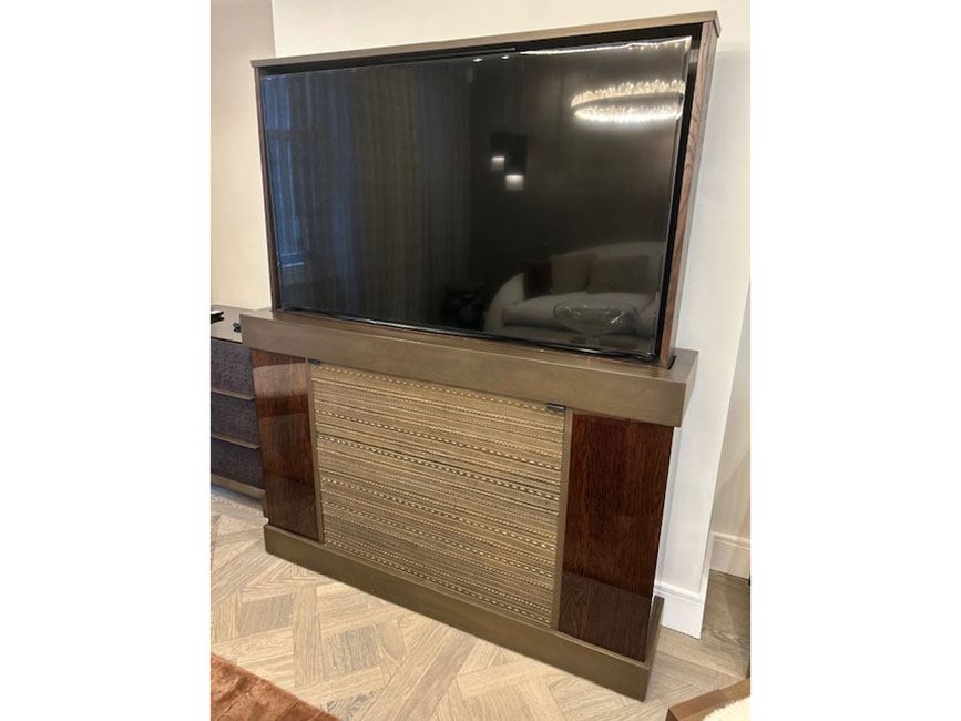 Armour antique brass media unit by FBC-London